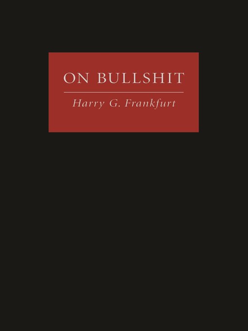 Title details for On Bullshit by Harry G. Frankfurt - Available